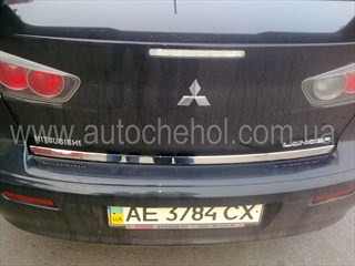 Хром накладка на кромку багажника Mitsubishi Lancer X