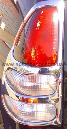 Хром накладки на стопы TOYOTA land cruiser prado 120