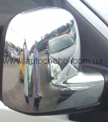 Хром накладка на зеркала для Volkswagen T5, хром на т5, Carmos
