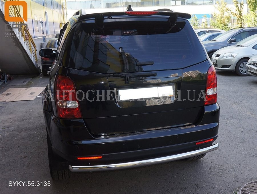 Защита заднего бампера на Ssang Yong Rexton 2012