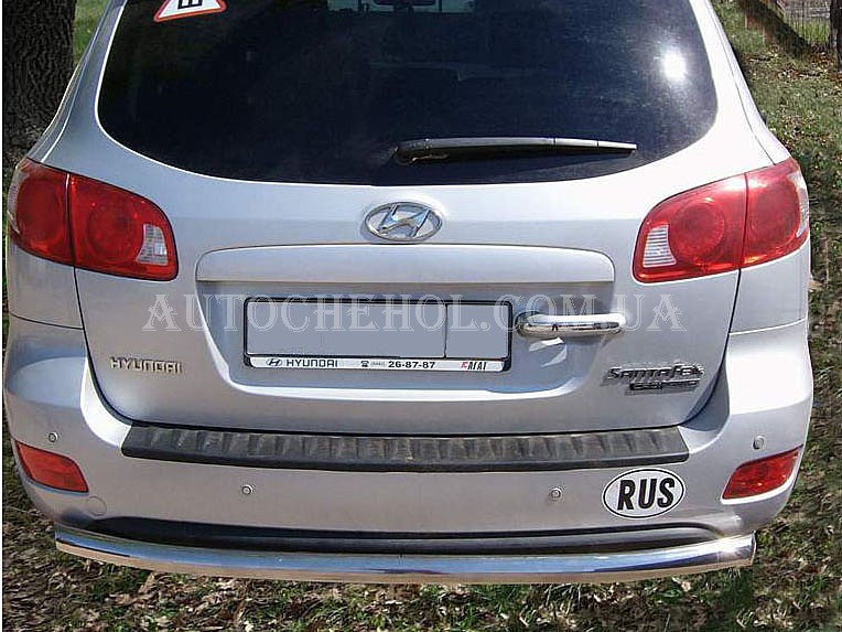 Защита заднего бампера на Hyundai Santa Fe 2006 ST-Line