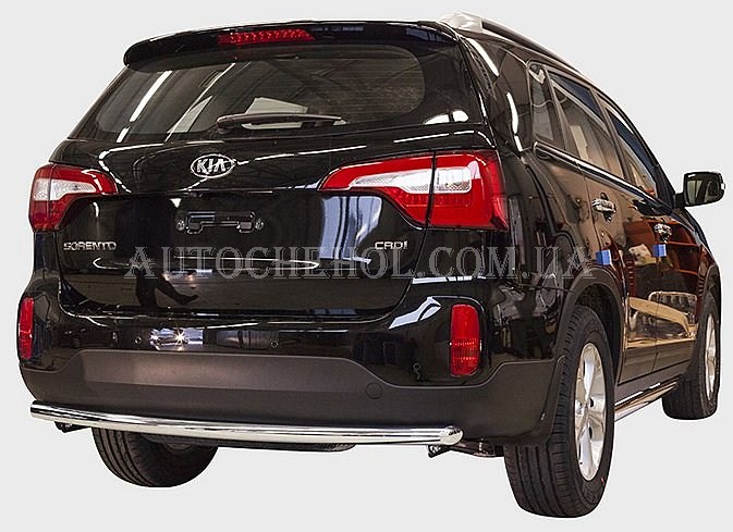 Защита заднего бампера на Kia Sorento 2013 ST-Line