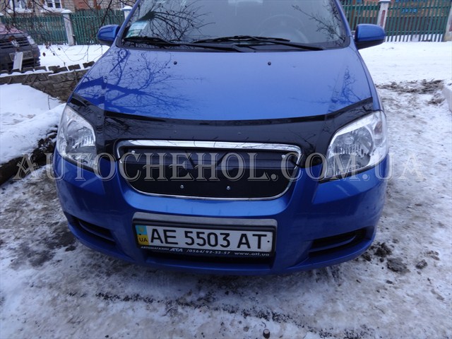 Зимняя накладка на решетку радиатора Chevrolet Aveo 
