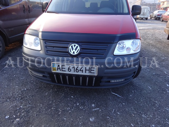 Зимняя накладка на решетку радиатора и бампера Volkswagen Caddy, F-Style